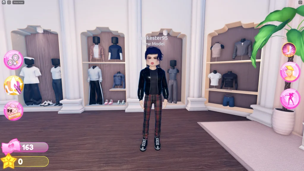 Dress to Impress Screenshot Showing a Punk Guy