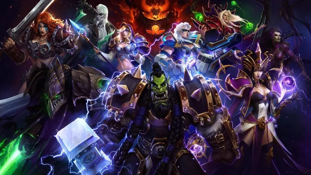 Heroes of the Storm Art Showing Characters