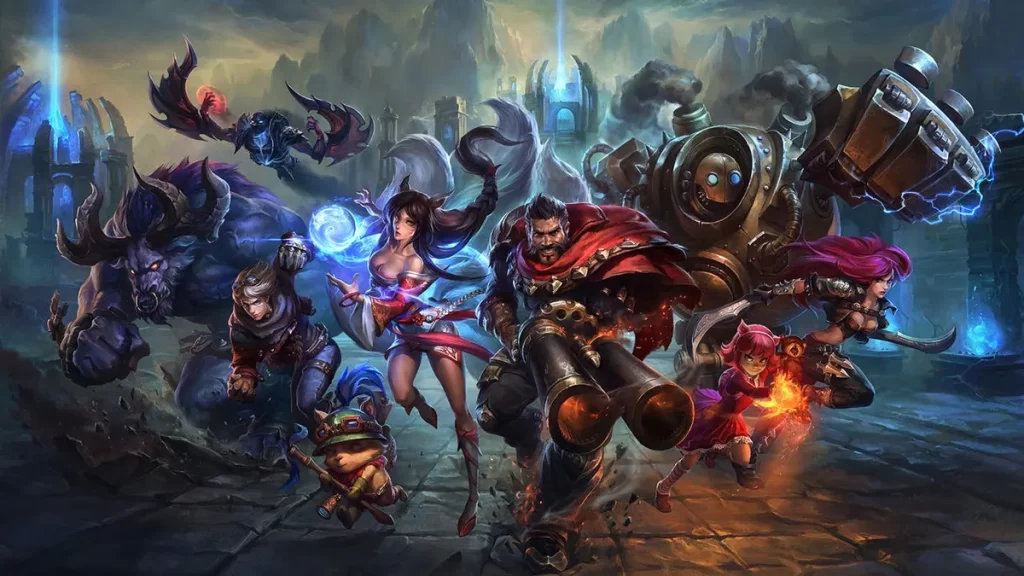 League of Legends Art Showing Characters